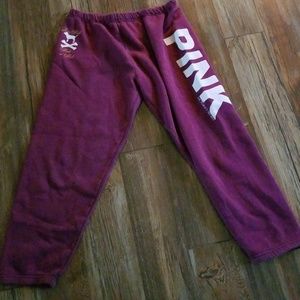 Purple VS Pink capri sweatpants